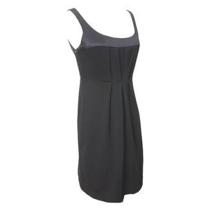 Old Navy Dress Womens Medium Midi Pleated Front Black Prom Formal